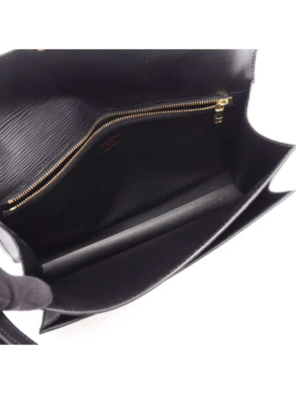 Louis Vuitton Clutch Series Dragonne Noir Leather Pochette